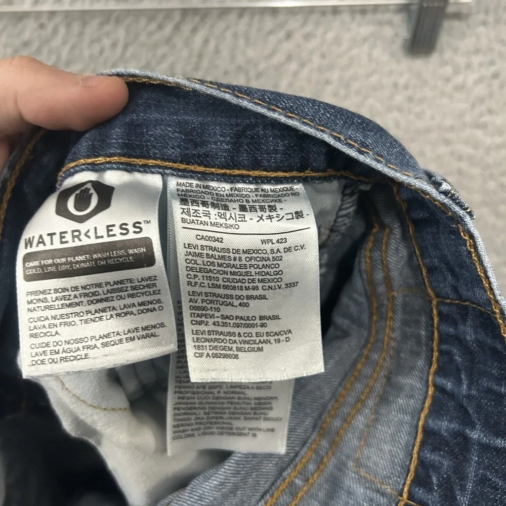Levis Jeans Mens 30x30 Blue‎ Denim 505 Straight Leg American Work Medium Wash